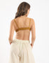Cotton bralette with elastic straps